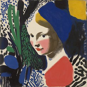 La jeune fille à la perle d'oreille d'après Matisse