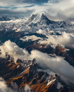 Sonnenkuss für Berge