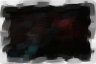 Abstract in zwart rood blauw van Maurice Dawson thumbnail