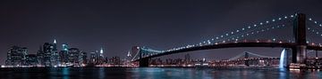 Manhattan Skyline and Brooklyn Bridge, Fabien BRAVIN by 1x