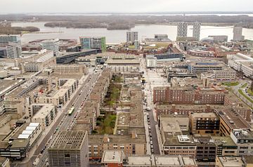 Almere Centrum vanuit het WTC van Sven Wildschut