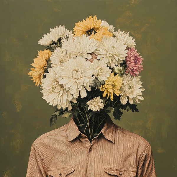 Blossoms instead of a face by Poster Art Shop