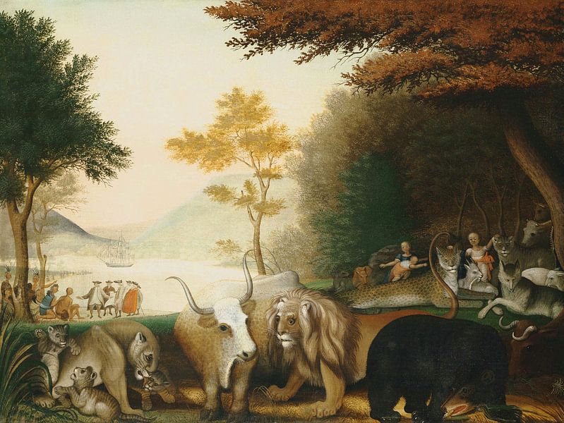 The Peaceable Kingdom, Edward Hicks by Masterful Masters