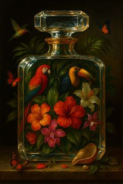 Still Life The Tropical Bottle van Moonheart Artworks