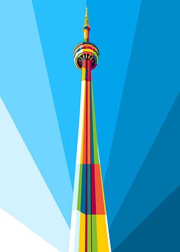 CN Tower Kanada in WPAP Illustration von Lintang Wicaksono