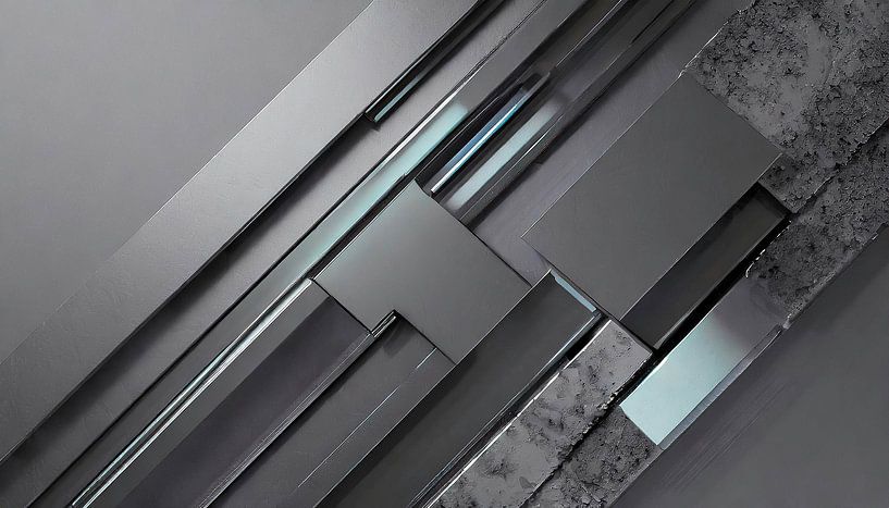 Metalen met vorm en patroon van Mustafa Kurnaz