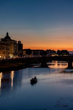 Coucher de soleil dans la ville historique de Florence sur Franca Gielen