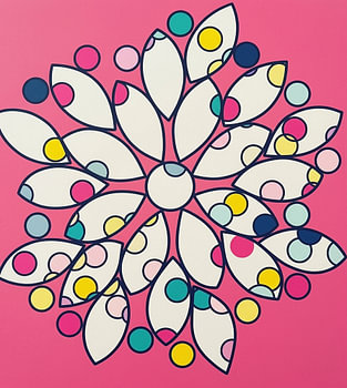 Blooming Vision – Pink Abstract Mandala