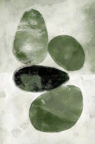 Stille der Steine | Grün von Kanzo