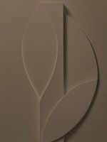 Art 3D minimaliste - Couleur foie foncé