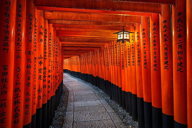 Fushimi Inari schrijn in Kyoto van Michael Abid