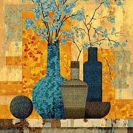 Blumenvasen von Blickfänger Gemälde