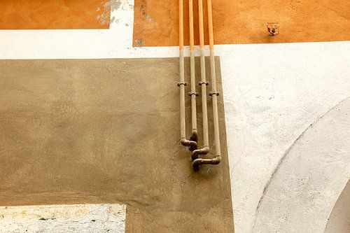 Wall mosaic in Lazise at Lake Garda Italy