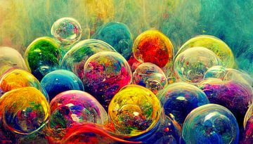Kleurrijke abstracte ballen