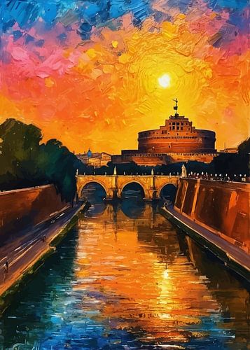 Castel Sant'Angelo Zonsondergang