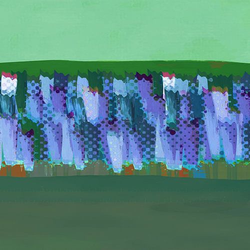 Lisse blauwgrijs op groen