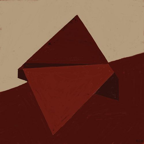 Twee onder een kap. Groenhout.