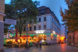 Quartier Nikolai au crépuscule, Berlin