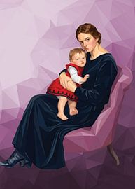 Cläre Maillard with daughter Maria by Low Profile