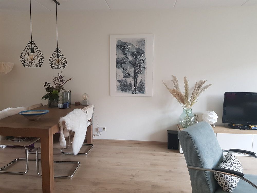 Botanical plants and flowers print Whistlewort  by Angela Peters 