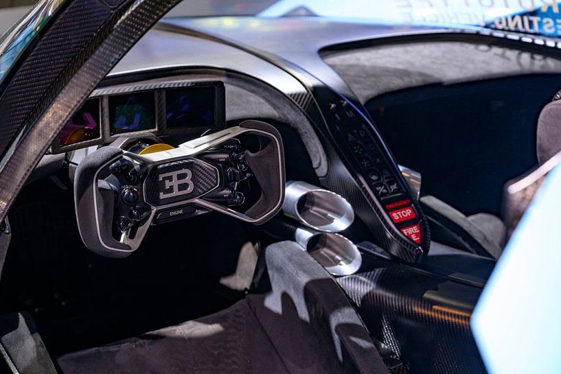 Bugatti Bolide track-only sports car interior by Sjoerd van der Wal Photography