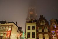 Dom Utrecht in het donker