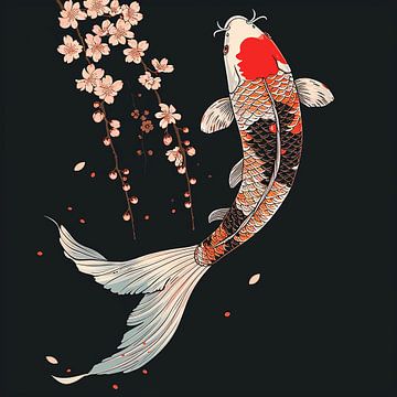 Japanese Koi van Liv Jongman