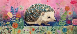 Igel | Rosa von Wunderbare Kunst
