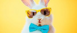 Lapin chic avec lunettes de soleil sur Poster Art Shop