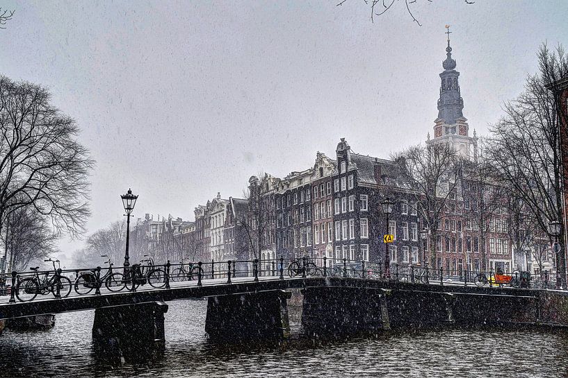 Amsterdam Winter Kloveniersburgwal von Hendrik-Jan Kornelis