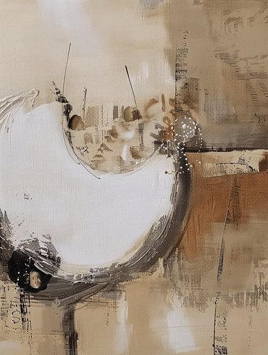 Modern abstract in wabi-sabi stijl