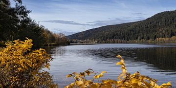 Meer van Gerardmer, herfst in Vogezen, Frankrijk van Imladris Images