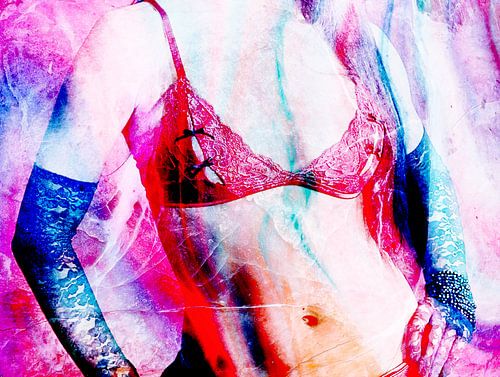Rode lingerie