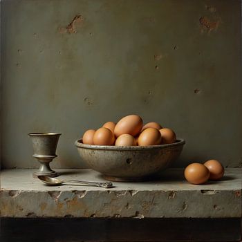 Stilleben mit Eiern