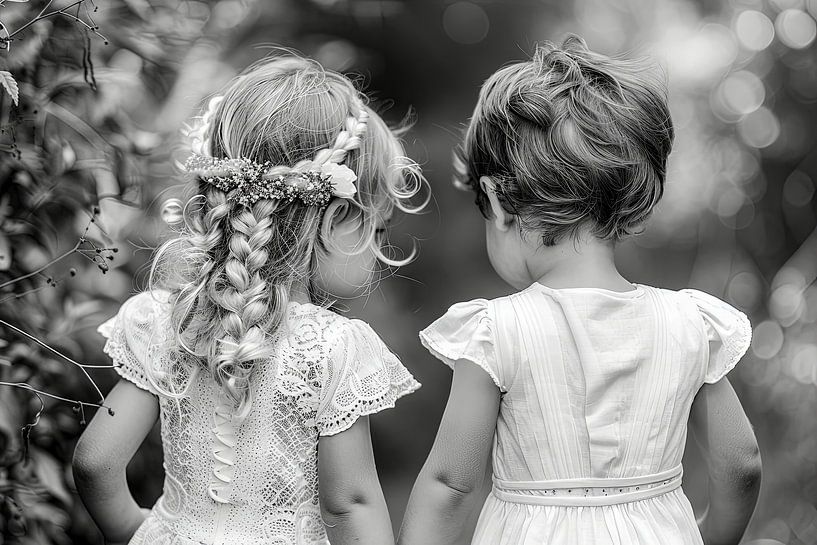 Kinder wandern gemeinsam durch die Natur von Egon Zitter