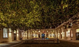 Evening photo of the Town Hall in Vaals