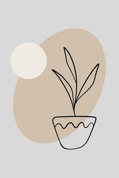Minimalist Plant Illustration by ComfortQ