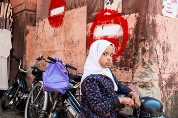 Meisje in Marrakech