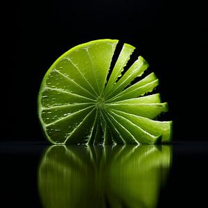 Grüne Limette Kunst