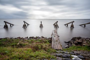 Des concasseurs de glace du lac Markenmeer sur Marcel Derweduwen