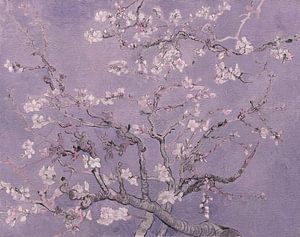 Mandelblüte in Flieder, nach einem Werk von Vincent van Gogh