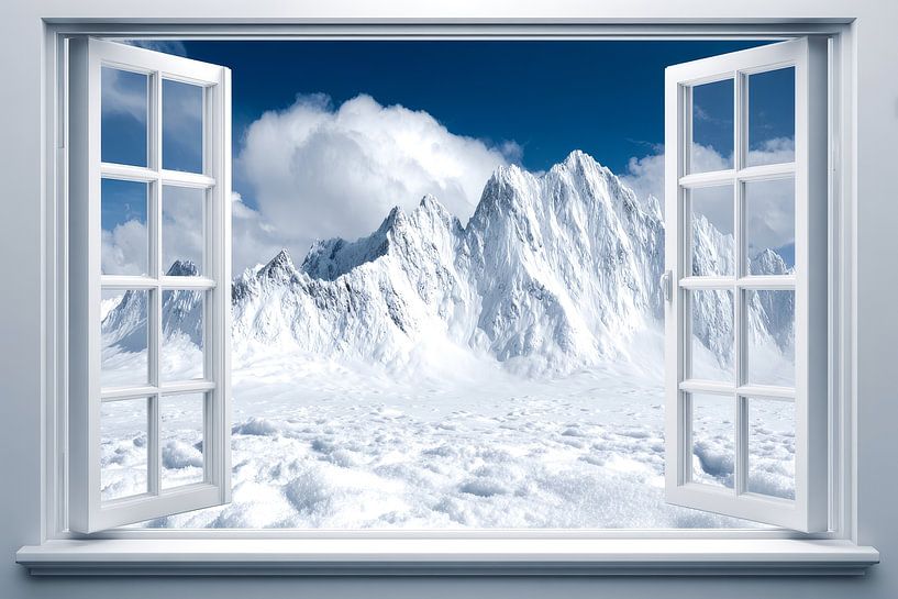 beautiful view of snow-covered mountain landscape by Egon Zitter
