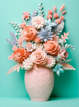 Flower display in vase by Thea