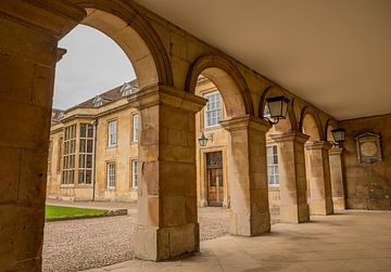 Galerij en binnenplaats Emmanuel College in Cambridge