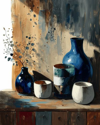 Still life in Japandi style