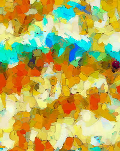 Kleurig expressionistisch abstract