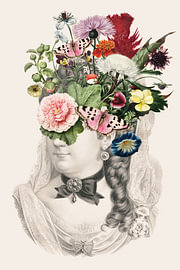 Botanica Collage Portrait sur Marja van den Hurk
