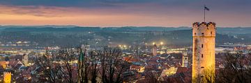 Historische oude stad Ravensburg | Opper-Zwaben van Panorama-Rundblick