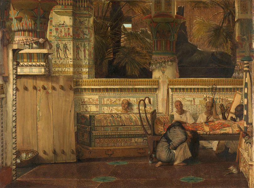La veuve égyptienne, Lourens Alma Tadema, 1872. par Marieke de Koning