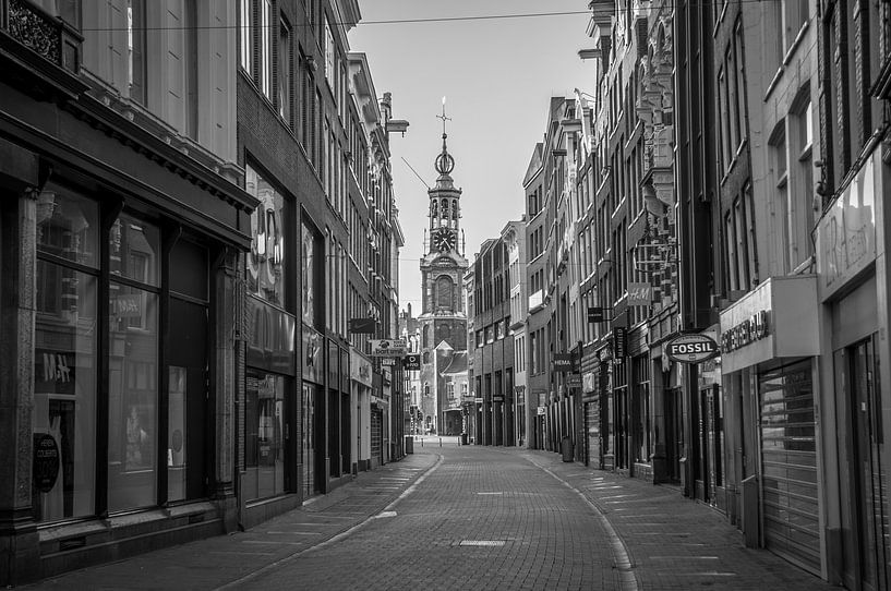 Kalverstraat - Munttoren par Hugo Lingeman